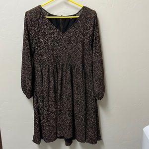 Madewell long sleeve v neck dress.  Small. Fully lined.